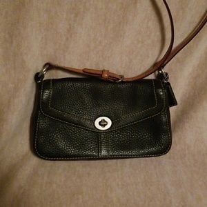 Coach Black Pebbled Leather Crossbody bag